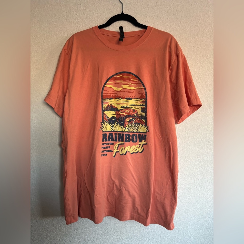 Rainbow Forest Orange Graphic T-Shirt